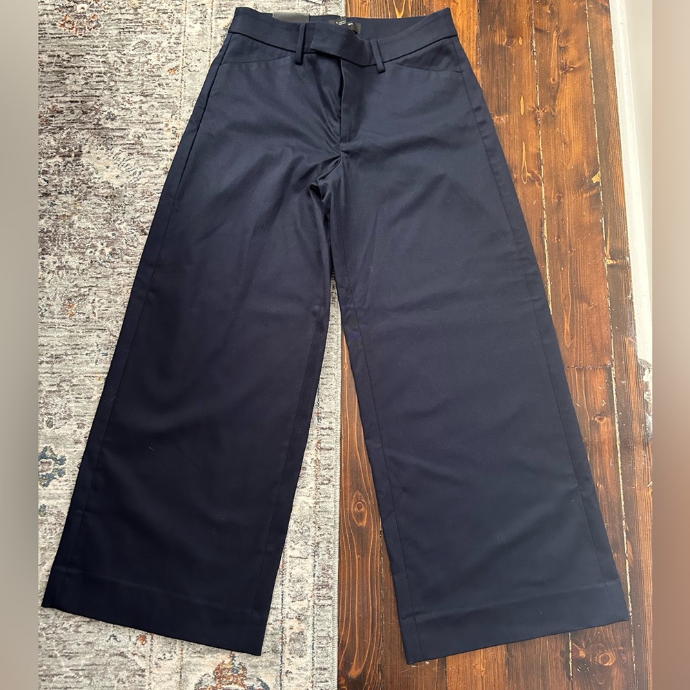 Banana Republic Navy Wide-Leg Pants